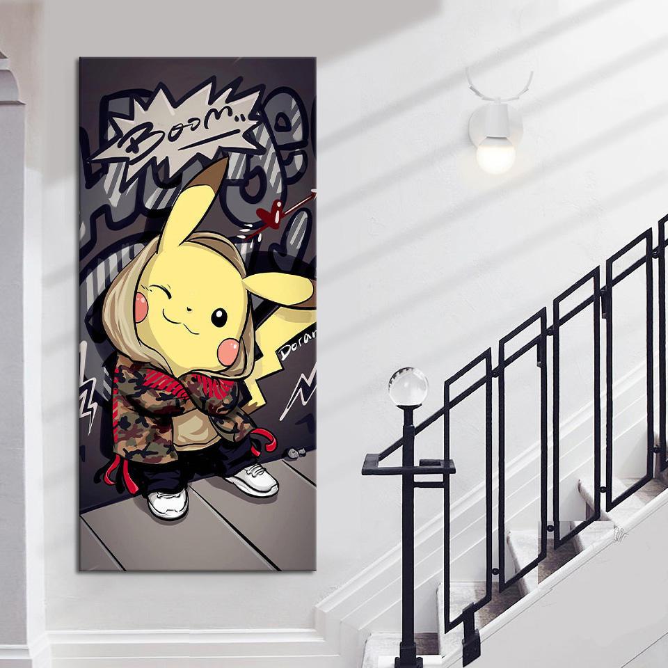 Pokemon Pikachu Anime No Frame Wall Art Poster For Home Decor