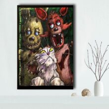 Canvas Poster Silk Fabric Five nights at freddys cat art poster Cartoon Poster Pokemon Ball posters for kids#180327-23 Canvas Poster Silk Fabric Five nights at freddys cat art poster Cartoon Poster Pokemon Ball posters for kids#180327-23