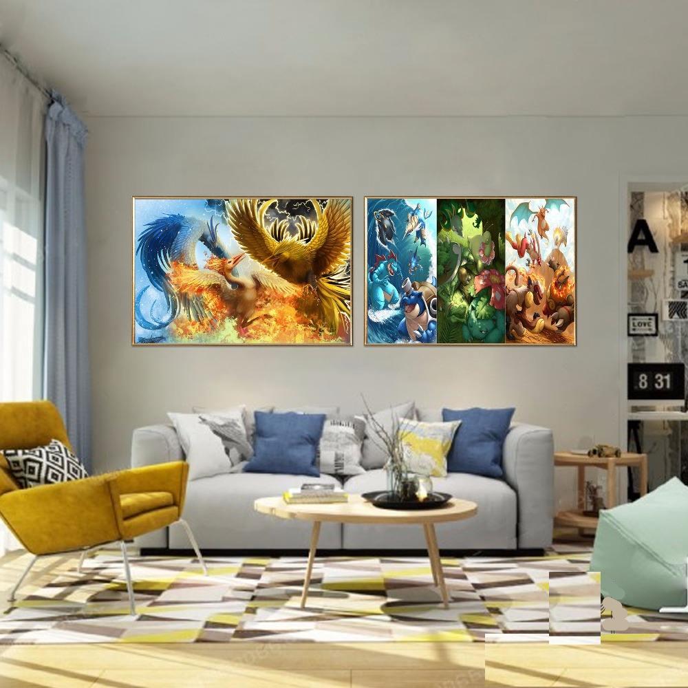 Canvas Fabric Cloth Poster Custom Pokemon Print Silk Fabric Home Decor Poste@181205-06-296 Canvas Fabric Cloth Poster Custom Pokemon Print Silk Fabric Home Decor Poste@181205-06-296