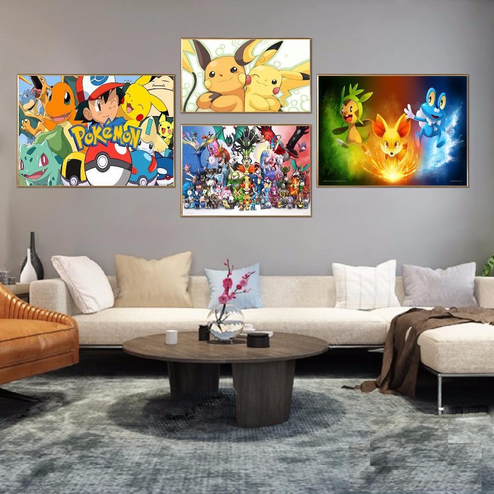 Canvas Fabric Cloth Poster Custom Pokemon Print Silk Fabric Home Decor Poste@181205-06-296 Canvas Fabric Cloth Poster Custom Pokemon Print Silk Fabric Home Decor Poste@181205-06-296