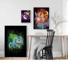 Nordic Printed Posters Wall Art Canvas Pikachu Painting Abstraction Animation Home Decoration Modern Bedside Background Pictures Nordic Printed Posters Wall Art Canvas Pikachu Painting Abstraction Animation Home Decoration Modern Bedside Background Pictures
