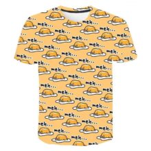 Harajuku Gudetama Lazy Egg Yolk 3D Print T Shirt For Men, Women And Kids Harajuku Gudetama Lazy Egg Yolk 3D Print T Shirt For Men, Women And Kids