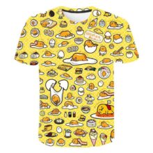 Harajuku Gudetama Lazy Egg Yolk 3D Print T Shirt For Men, Women And Kids Harajuku Gudetama Lazy Egg Yolk 3D Print T Shirt For Men, Women And Kids