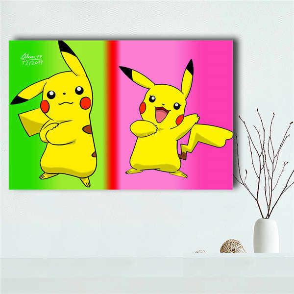 Pokemon Poket Pikachu Fan Art Anime Poster For Home Decor - KawaiiMerch.com