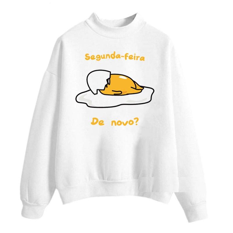 Anime Lazy Egg Yolk Gudetama Harajuku Kawaii Sweatshirts