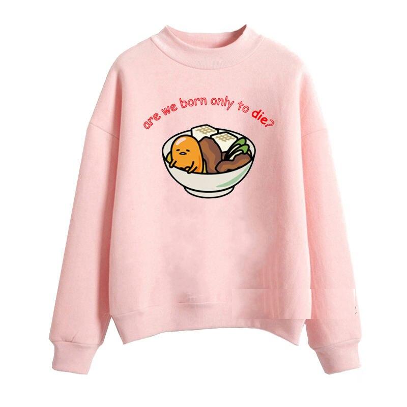 Kawaii Harajuku Gudetama Lazy Egg Yolk Print Pink Hoodie Kawaii Harajuku Gudetama Lazy Egg Yolk Print Pink Hoodie
