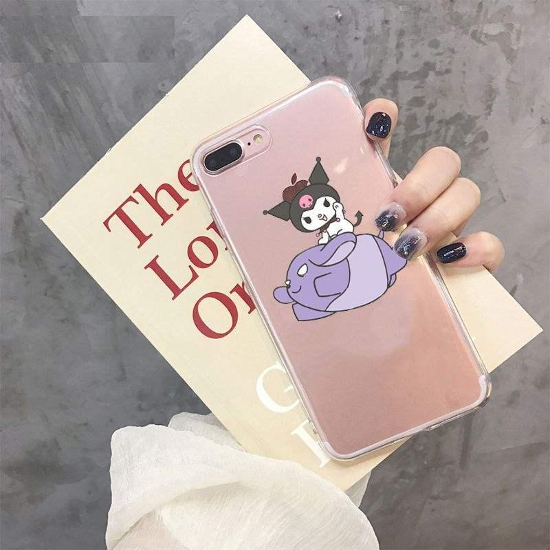 Yinuoda Kuromi Fashion Phone Case For iPhone 8 7 6 6S Plus X XS MAX 5 5S SE XR 11 Pro Max