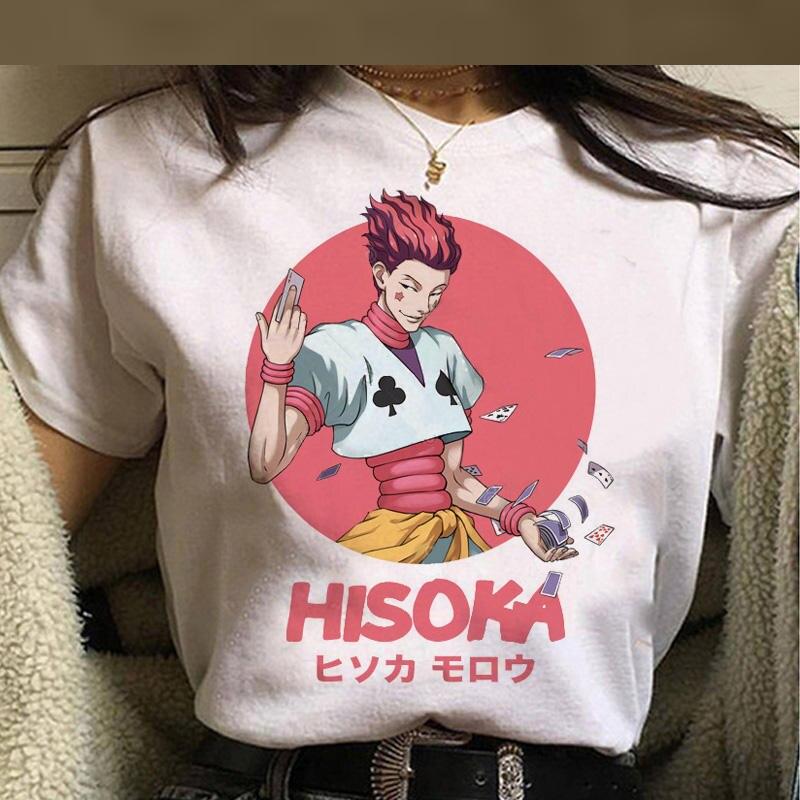 Kawaii Hunter X Hunter T Shirt Men Funny Summer Tops Cartoon HISOKA MOROW Graphic Tees Harajuku Unisex Anime Hot T-shirt Male