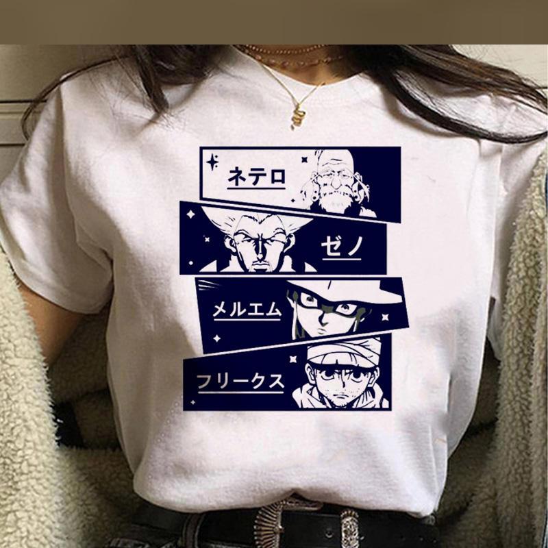 Kawaii Hunter X Hunter T Shirt Men Funny Summer Tops Cartoon HISOKA MOROW Graphic Tees Harajuku Unisex Anime Hot T-shirt Male