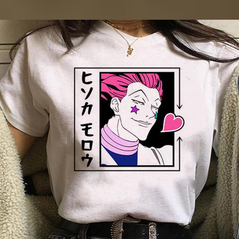Kawaii Hunter X Hunter T Shirt Men Funny Summer Tops Cartoon HISOKA MOROW Graphic Tees Harajuku Unisex Anime Hot T-shirt Male