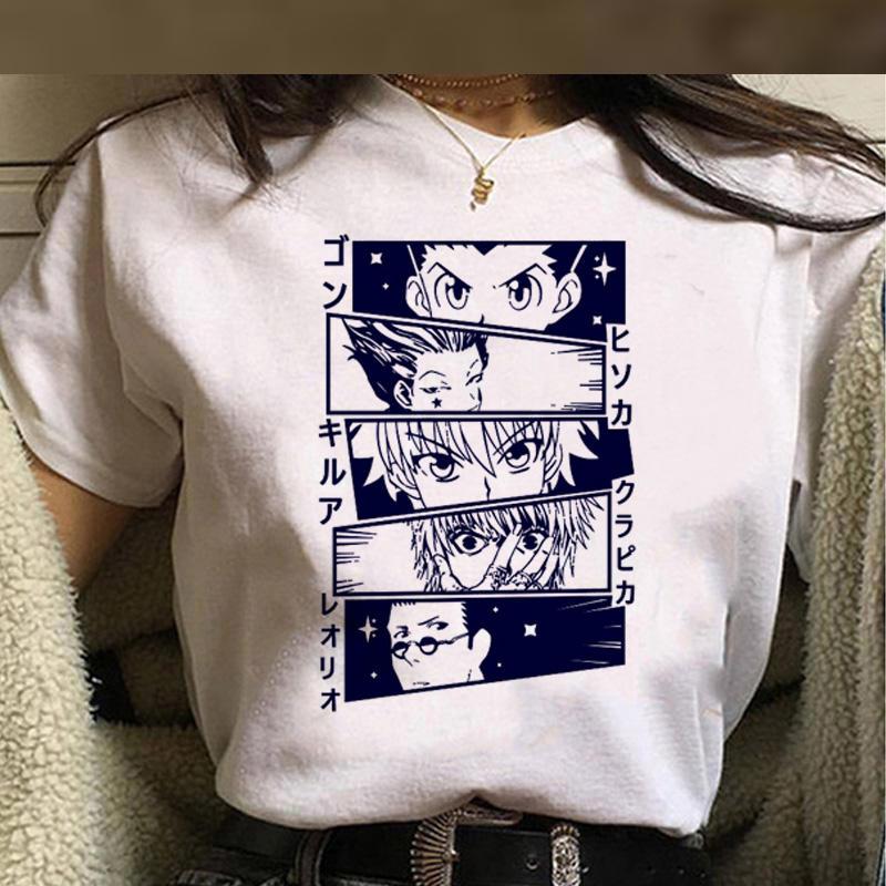 Kawaii Hunter X Hunter T Shirt Men Funny Summer Tops Cartoon HISOKA MOROW Graphic Tees Harajuku Unisex Anime Hot T-shirt Male