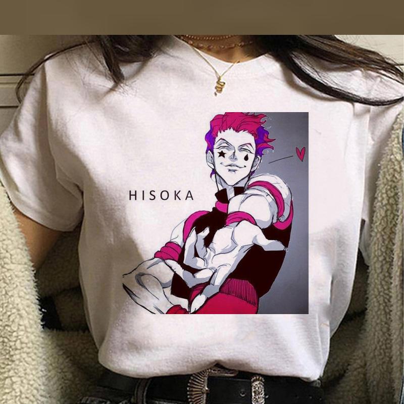 Kawaii Hunter X Hunter T Shirt Men Funny Summer Tops Cartoon HISOKA MOROW Graphic Tees Harajuku Unisex Anime Hot T-shirt Male