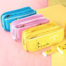 Cartoon Pikachu Pokemon Large Capacity Zipper Pencil Case Cartoon Pikachu Pokemon Large Capacity Zipper Pencil Case