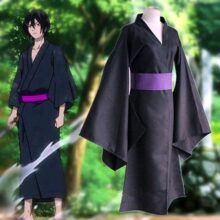 Anime Noragami Yato Black Kimono Yukata Costume Anime Noragami Yato Black Kimono Yukata Costume