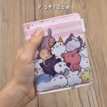 Anime Game Neko Atsume Cat Prints Purse Anime Game Neko Atsume Cat Prints Purse