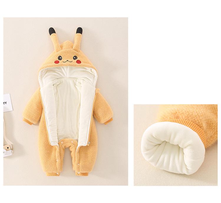 Anime Pokemon Pikachu Infant Romper Kigurumi Onesie