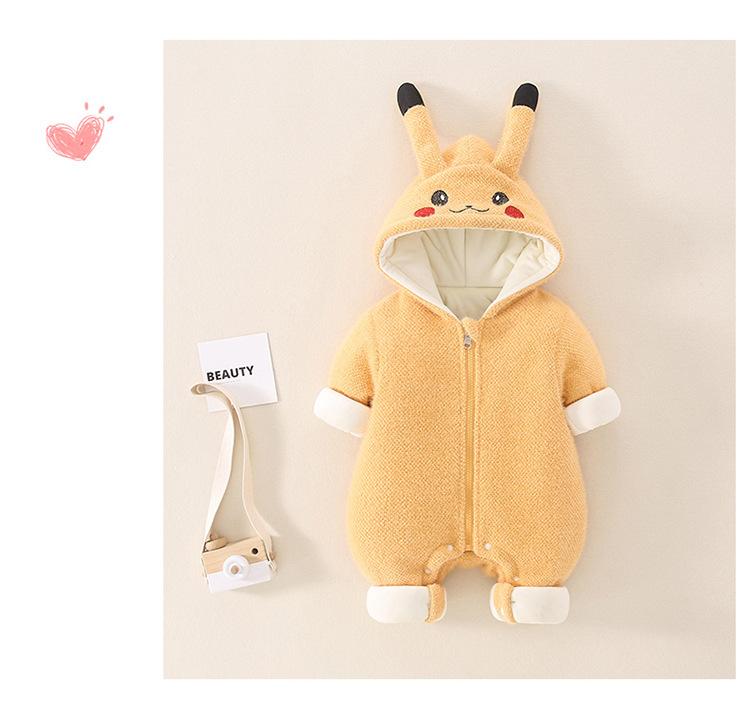Anime Pokemon Pikachu Infant Romper Kigurumi Onesie