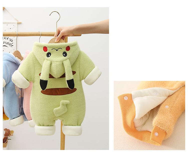 Anime Pokemon Pikachu Infant Romper Kigurumi Onesie