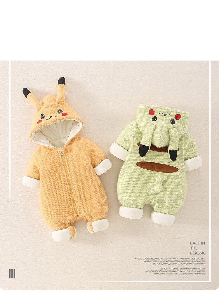 Anime Pokemon Pikachu Infant Romper Kigurumi Onesie