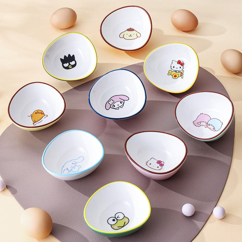 Cartoon LittleTwinStars Kawaii Ceramic Flavor Plate