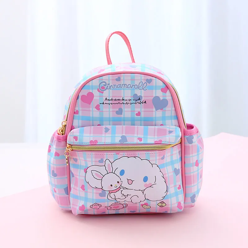 Cinnamoroll Soft Pink Cute Kawaii Pink Backpack Schoolbag - KawaiiMerch.com