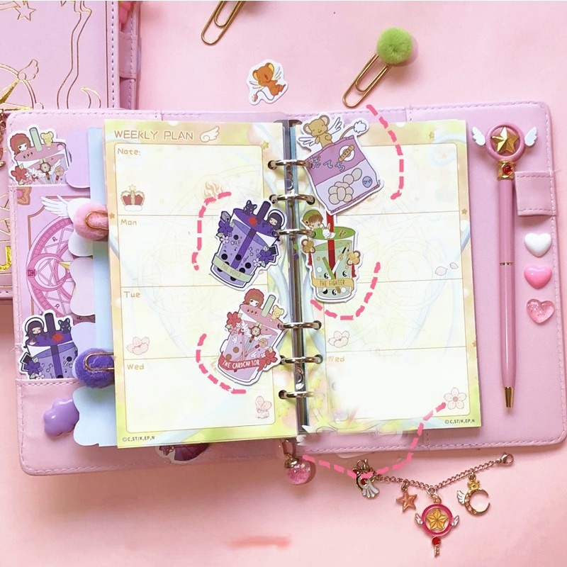 Anime Card Captor Sakura Handbook Kawaii Looseleaf Diary