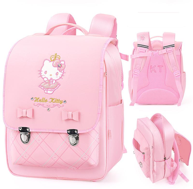 Kawaii Pink Hello Kitty Backpack Schoolbag For Girls