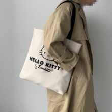 Hello Kitty Ms. Cartoon Retro One-Shoulder Kawaii Canvas Bag