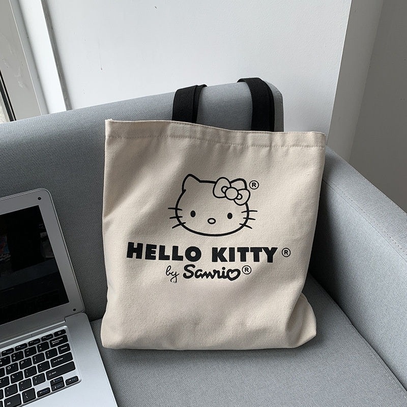 Hello Kitty Ms. Cartoon Retro One-Shoulder Kawaii Canvas Bag ...