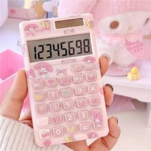 Cartoon My Melody Cinnamorol Kuromi Kawaii Portable Mini Calculator