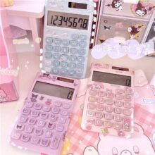 Cartoon My Melody Cinnamorol Kuromi Kawaii Portable Mini Calculator