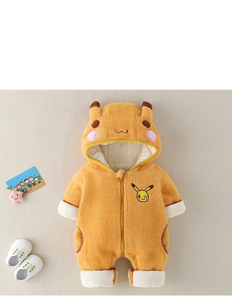 Anime Pikachu Baby Winter Clothes Kawaii Hooded Cosplay Costume