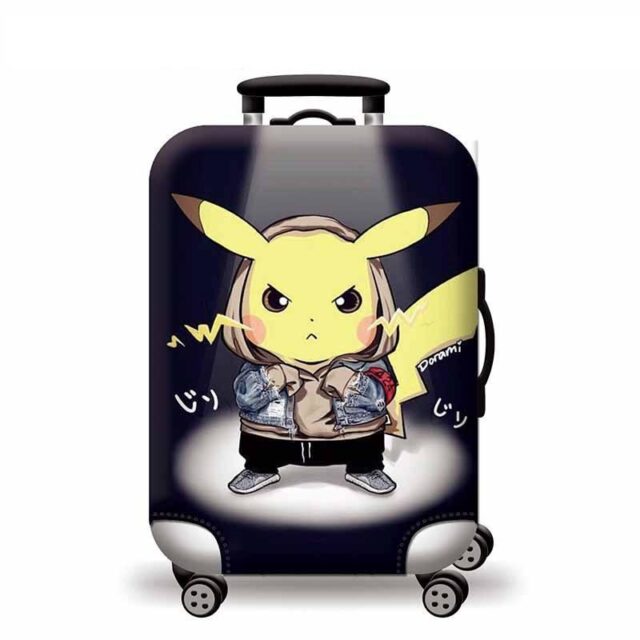 Pokemon Pikachu Psyduck Travel Luggage Suitcase Protective Cover 18-28 ...