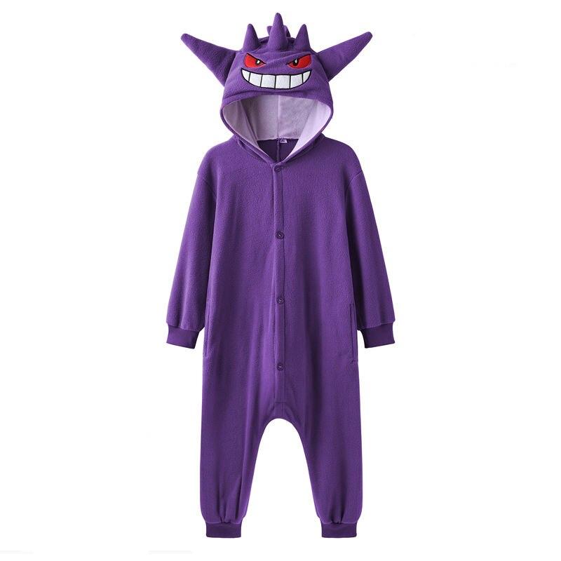 Gengar Pokemon Kigurumi Onesie Cosplay Costume Pajama For Kids