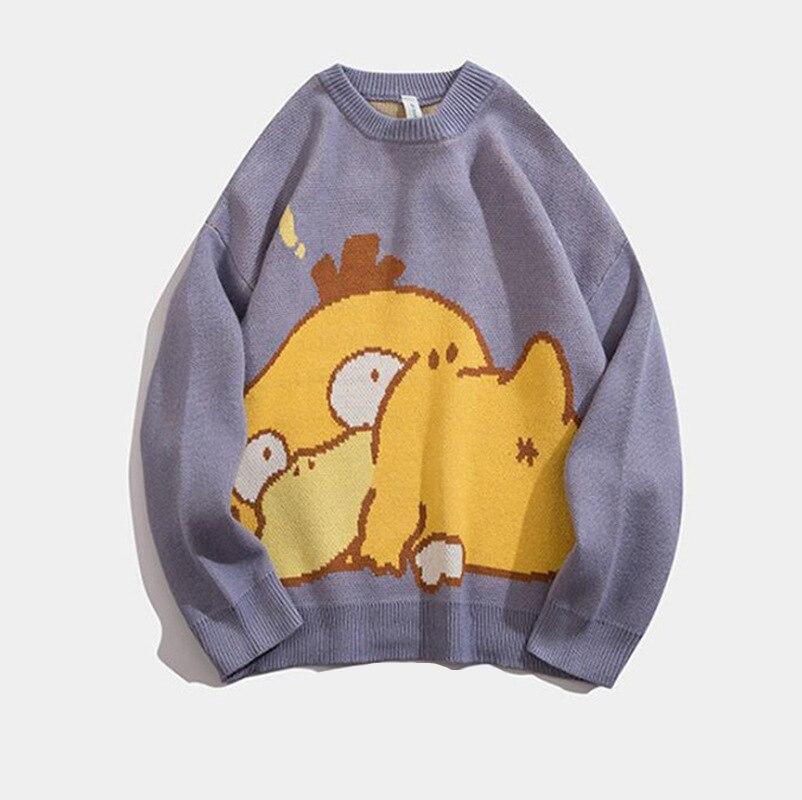 Kawaii Pokemon Long Sleeve Pikachu Psyduck Gengar Snorlax Sweater