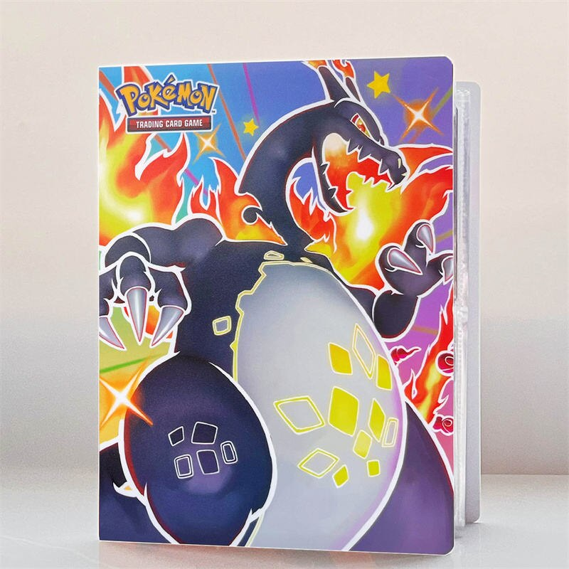 Pokemon Pikachu Charizard Cards Album Book Kawaii Folder Binder