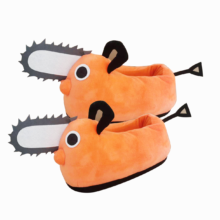 Anime Chainsaw Man Pochita Kawaii Plush Slipper