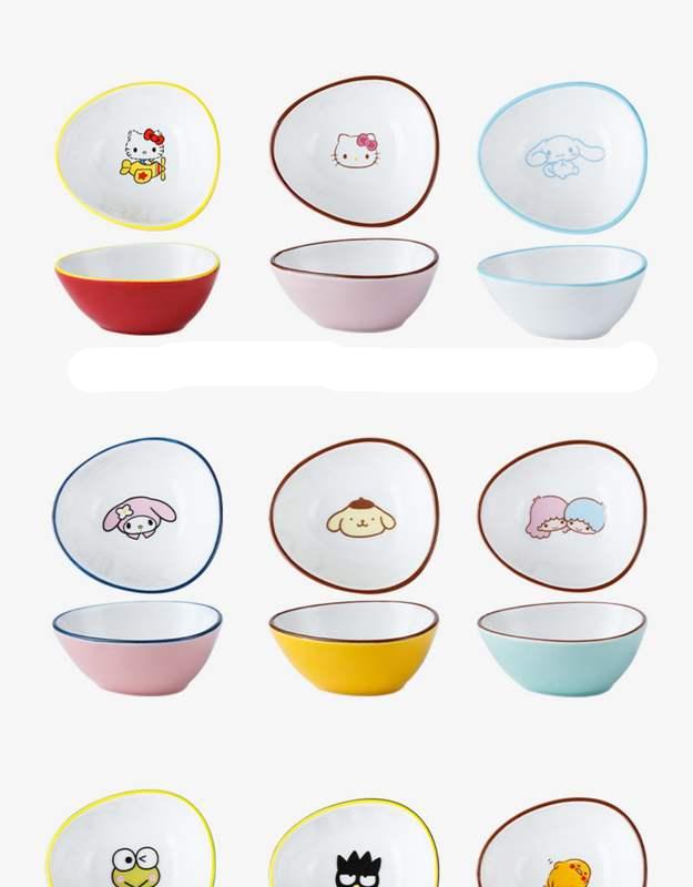 Cartoon LittleTwinStars Kawaii Ceramic Flavor Plate