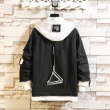 Anime Chainsaw Man Figure Statue Casual Men’s Jacket Denim Anime Chainsaw Man Figure Statue Casual Men's Jacket Denim