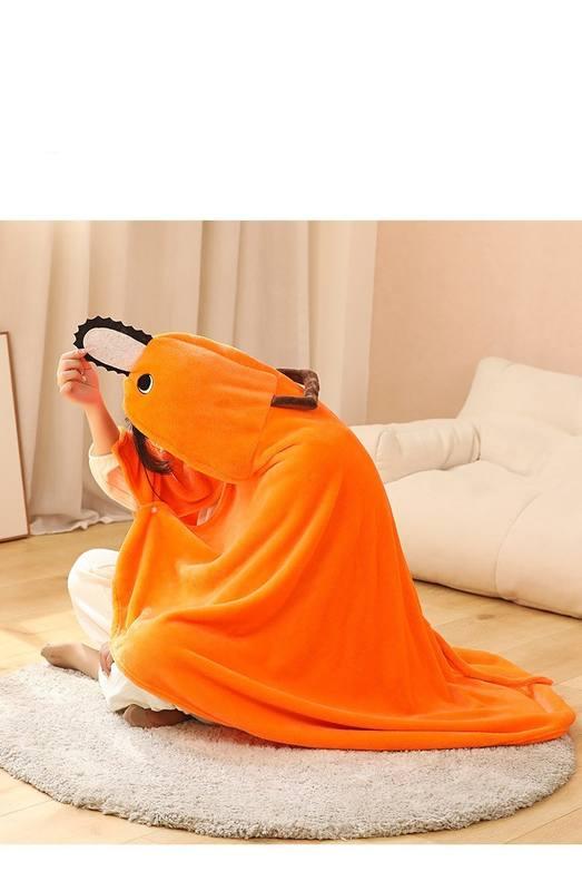 Anime Chainsaw Man Pochita Power Figure Cosplay Blanket