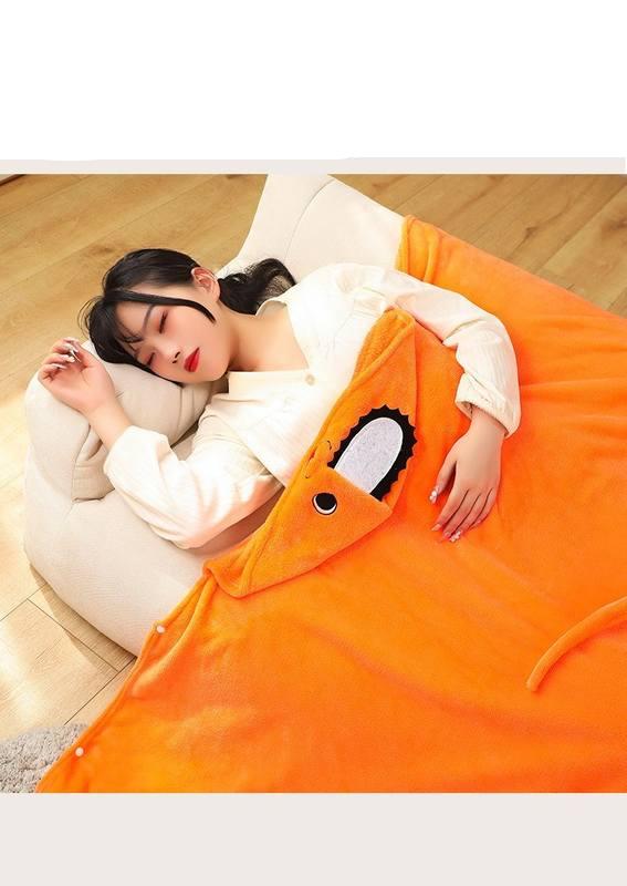 Anime Chainsaw Man Pochita Power Figure Cosplay Blanket