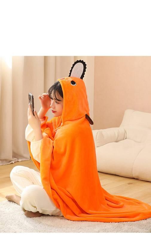 Anime Chainsaw Man Pochita Power Figure Cosplay Blanket