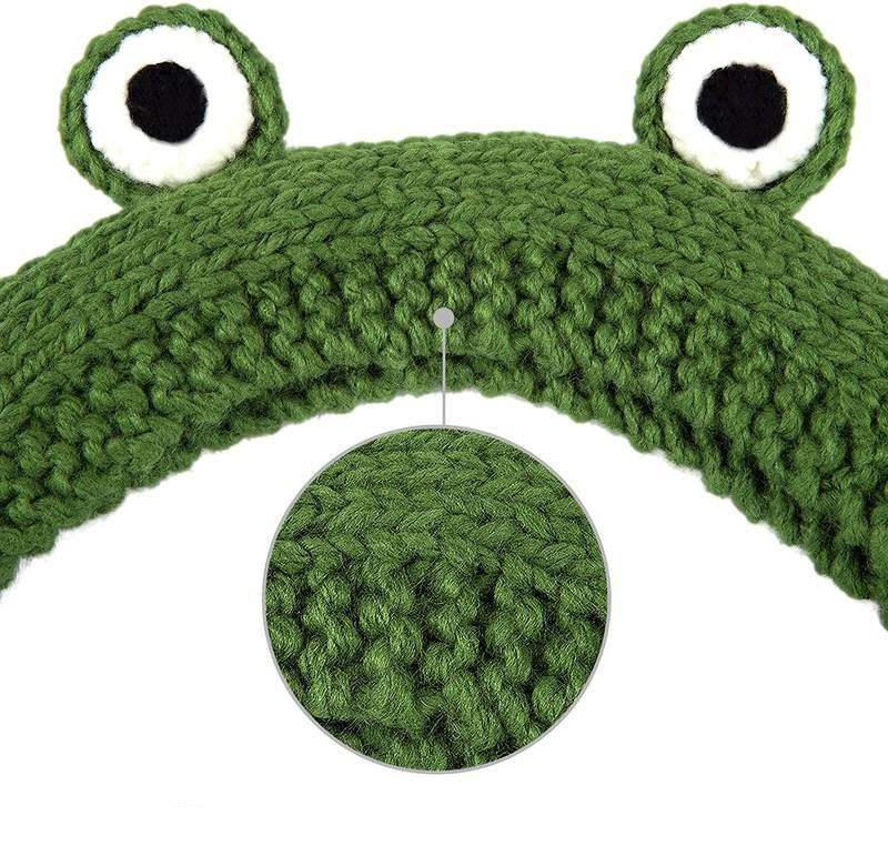 Frog Knitted Kawaii Crochet Cap Frog Knitted Kawaii Crochet Cap