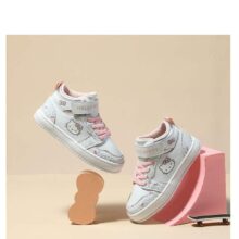 Kawaii Hello Kitty Skateboarding Shoes Sanrios Anime Children Plush Sneakers KT cat Cartoon Zapatillas for Kids Sport Shoes Gift Kawaii Hello Kitty Skateboarding Shoes Sanrios Anime Children Plush Sneakers KT cat Cartoon Zapatillas for Kids Sport Shoes Gift