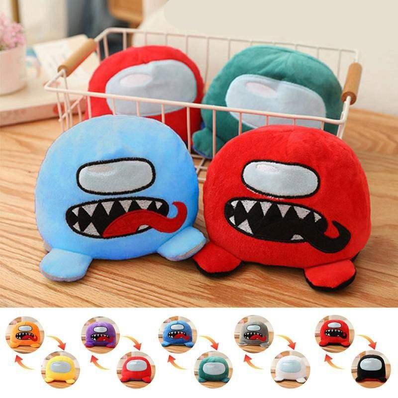 Among Us Anime Reversible Double-Sided Plush Kawaii Toy