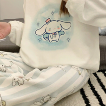 Cartoon Cinnamoroll Soft Plush Kawaii Pajamas
