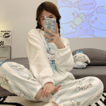 Cartoon Cinnamoroll Soft Plush Kawaii Pajamas Cartoon Cinnamoroll Soft Plush Kawaii Pajamas