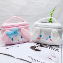 Cartoon Hello kitty Cinnamoroll Sanrioed Plush Kawaii Makeup Bag