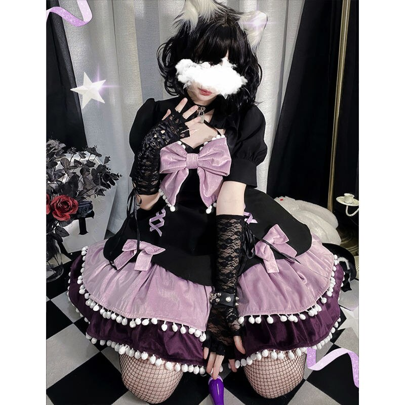 Demon Kuromi Lolita Girls Kawaii Dress 