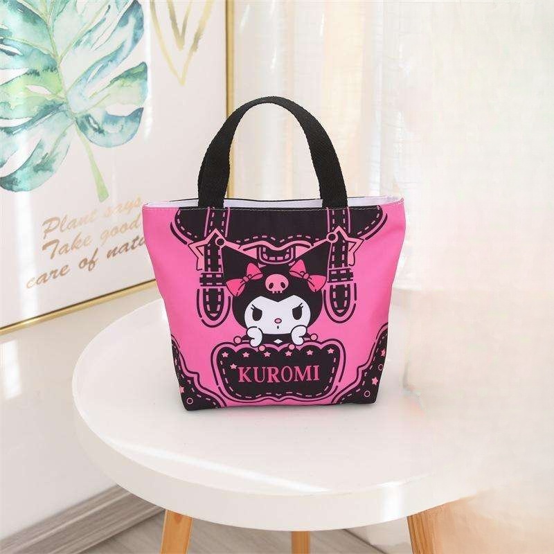 Cartoon Kuromi Student Lunch Storage Bag - KawaiiMerch.com